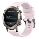 For Amazfit Falcon 22mm Quick-Release Solid Color Silicone Watch Band(Pink) - 1