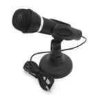 K-307 3.5mm Home Stereo MIC Computer Desktop Chatting Gaming Microphone with Stand - 1