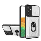 For Samsung Galaxy A34 5G Sliding Camshield Card Phone Case(Silver) - 1
