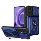 For Motorola Moto Edge 30 Neo Sliding Camshield Card Phone Case(Blue) - 1