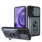 For Motorola Moto Edge 30 Neo Sliding Camshield Card Phone Case(Grey) - 1