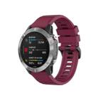 For Amazfit Falcon 22mm Silicone Quick Detachable Sports Watch Band(Burgundy) - 1