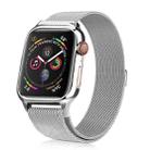 Milanese Loop Magnetic Stainless Steel Watch Band With Frame for Apple Watch Series 4 / 5 40mm(Silver) - 1