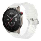 For Huawei Watch Buds 22mm Transparent Shiny Diamond TPU Watch Band(Whtie) - 1