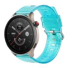 For Huawei Watch GT3 Pro 46mm 22mm Transparent Shiny Diamond TPU Watch Band(Blue) - 1
