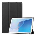 For Huawei MatePad SE 10.1 ENKAY 3-fold Stand Custer Leather Smart Tablet Case(Black) - 1