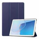 For Huawei MatePad SE 10.1 ENKAY 3-fold Stand Custer Leather Smart Tablet Case(Dark Blue) - 1