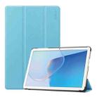 For Huawei MatePad SE 10.1 ENKAY 3-fold Stand Custer Leather Smart Tablet Case(Light Blue) - 1