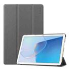 For Huawei MatePad SE 10.1 ENKAY 3-fold Stand Custer Leather Smart Tablet Case(Grey) - 1