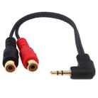 JUNSUNMAY 3.5mm Male Elbow to Dual RCA Stereo Audio Cable Adapter 20cm - 1