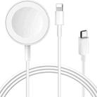 For Apple Watch Series & iPhone 2 in 1 USB Magnetic Charging Cable 1.2m - 1