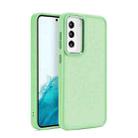 Shield Skin Feel PC Metal Lens Frame Phone Case For Samsung Galaxy S23 5G(Light Green) - 1