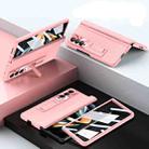 For Samsung Galaxy Z Fold4 5G 360 Full Body Integrated Hinge Folding Phone Case(Pink) - 1