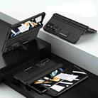 For Samsung Galaxy Z Fold4 5G 360 Full Body Integrated Hinge Folding Phone Case(Black) - 1
