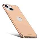 For iPhone 14 MOFI Yatun Series 3 in 1 Stitching PC Phone Case(Gold) - 1