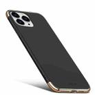 For iPhone 14 Pro Max MOFI Yatun Series 3 in 1 Stitching PC Phone Case(Black) - 1