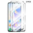 For Honor X7A 4G Global 2pcs ENKAY Hat-Prince Full Glue 0.26mm 9H 2.5D Tempered Glass Full Film - 1