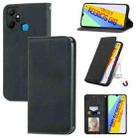 For Infinix Smart 6 Plus Retro Skin Feel Magnetic Flip Leather Phone Case(Black) - 1