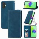 For Tecno Spark 9 Pro Retro Skin Feel Magnetic Flip Leather Phone Case(Blue) - 1