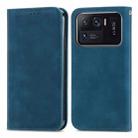 For Xiaomi Mi 11 Ultra Retro Skin Feel Magnetic Flip Leather Phone Case(Blue) - 2