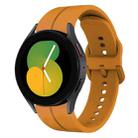 For Samsung Galaxy Watch5 44mm 20mm Loop Silicone Watch Band(Amber Yellow) - 1