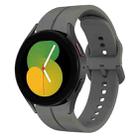 For Samsung Galaxy Watch5 44mm 20mm Loop Silicone Watch Band(Dark Grey) - 1