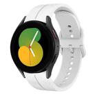 For Samsung Galaxy Watch5 40mm 20mm Loop Silicone Watch Band(White) - 1