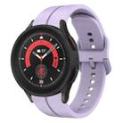 For Samsung Galaxy Watch5 Pro 45mm 20mm Loop Silicone Watch Band(Purple) - 1