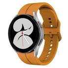 For Samsung Galaxy Watch4 40mm 20mm Loop Silicone Watch Band(Amber Yellow) - 1