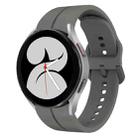 For Samsung Galaxy Watch4 40mm 20mm Loop Silicone Watch Band(Dark Grey) - 1