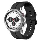 For Samsung  Galaxy Watch 4 Classic 42mm 20mm Loop Silicone Watch Band(Black) - 1