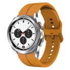 For Samsung  Galaxy Watch 4 Classic 42mm 20mm Loop Silicone Watch Band(Amber Yellow) - 1