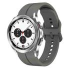 For Samsung  Galaxy Watch 4 Classic 42mm 20mm Loop Silicone Watch Band(Dark Grey) - 1