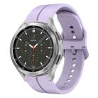 For Samsung  Galaxy Watch 4 Classic 46mm 20mm Loop Silicone Watch Band(Purple) - 1