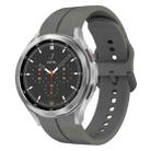 For Samsung  Galaxy Watch 4 Classic 46mm 20mm Loop Silicone Watch Band(Dark Grey) - 1