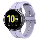 For Samsung Galaxy Watch Active 2 44mm 20mm Loop Silicone Watch Band(Purple) - 1