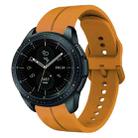 For Samsung Galaxy Watch 42mm 20mm Loop Silicone Watch Band(Amber Yellow) - 1