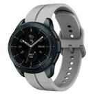 For Samsung Galaxy Watch 42mm 20mm Loop Silicone Watch Band(Grey) - 1