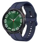 For Samsung Galaxy Watch 6 Classic 43mm 20mm Loop Silicone Watch Band(Navy Blue) - 1