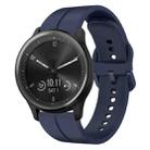 For Garmin Vivomove Sport 20mm Loop Silicone Watch Band(Navy Blue) - 1