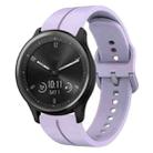 For Garmin Vivomove Sport 20mm Loop Silicone Watch Band(Purple) - 1