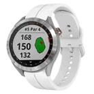 For Garmin Approach S40 20mm Loop Silicone Watch Band(White) - 1