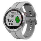 For Garmin Approach S40 20mm Loop Silicone Watch Band(Grey) - 1