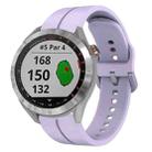 For Garmin Approach S40 20mm Loop Silicone Watch Band(Purple) - 1