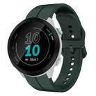 For Garmin Forerunner 55 20mm Loop Silicone Watch Band(Dark Green) - 1