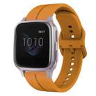 For Garmin Venu SQ 20mm Loop Silicone Watch Band(Amber Yellow) - 1