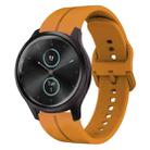 For Garminmove Style 20mm Loop Silicone Watch Band(Amber Yellow) - 1