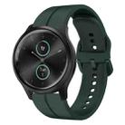 For Garminmove Style 20mm Loop Silicone Watch Band(Dark Green) - 1