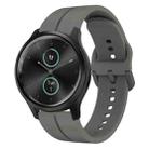 For Garminmove Style 20mm Loop Silicone Watch Band(Dark Grey) - 1