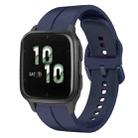 For Garmin Forerunner Sq2 20mm Loop Silicone Watch Band(Navy Blue) - 1